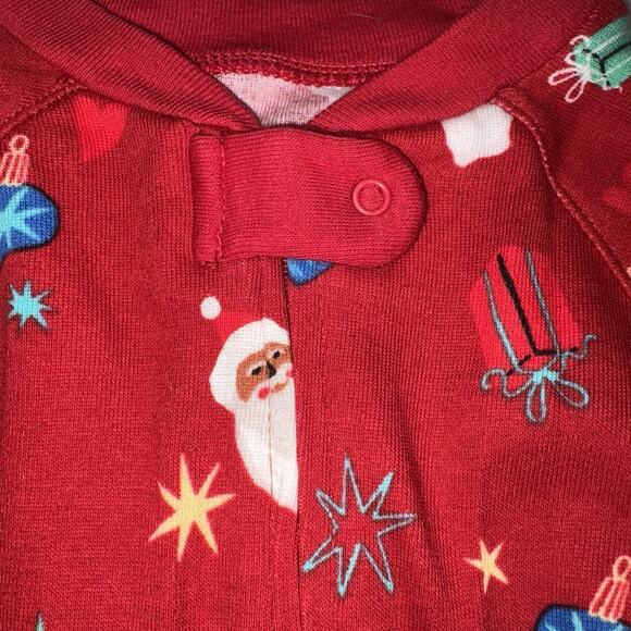 Wondershop Baby Size 3-6 Months Red Cotton Sleep-n-Play One Piece Christmas - Picture 8 of 10